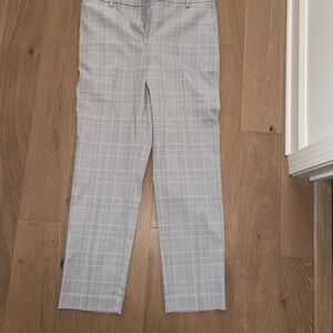 Ann Taylor Gray Plaid Trousers